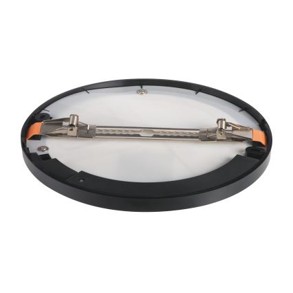 LED sufitowy/Oprawa wpuszczana z czujnikiem ruchu 2w1 ERGA LED/17W/230V 3000/4000/6500K czarny
