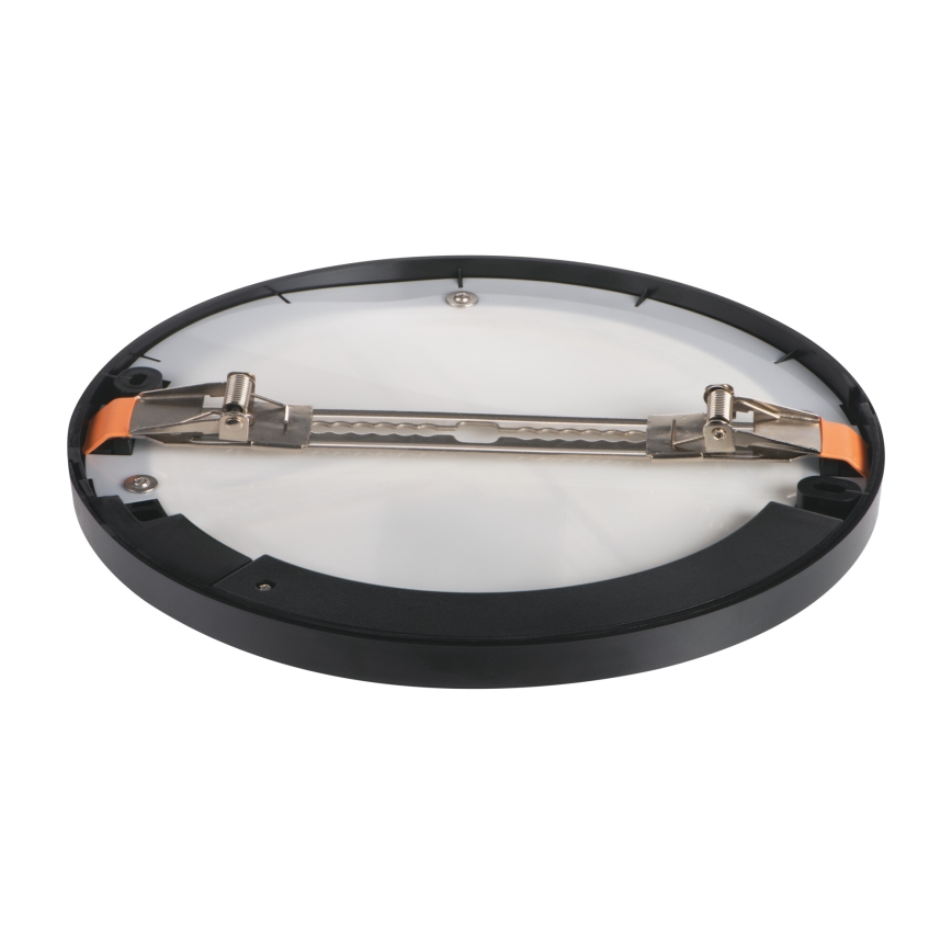 LED sufitowy/Oprawa wpuszczana z czujnikiem ruchu 2w1 ERGA LED/17W/230V 3000/4000/6500K czarny