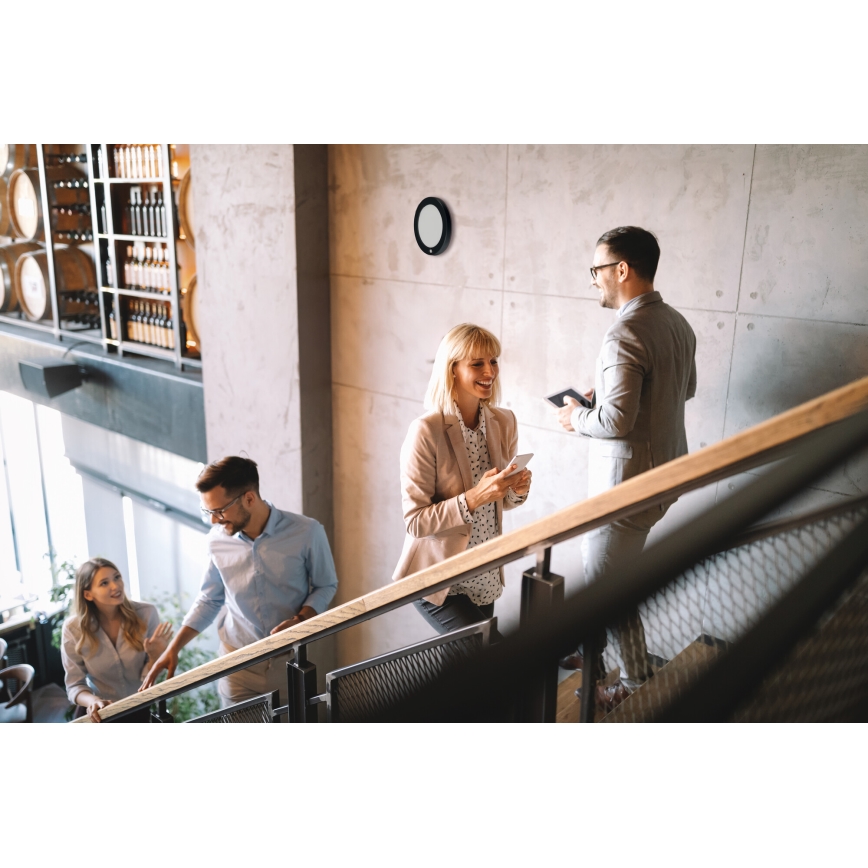 LED oprawa sufitowa/wpuszczana 2 w 1 ERGA 17W/230V 3000/4000/6500K czarna