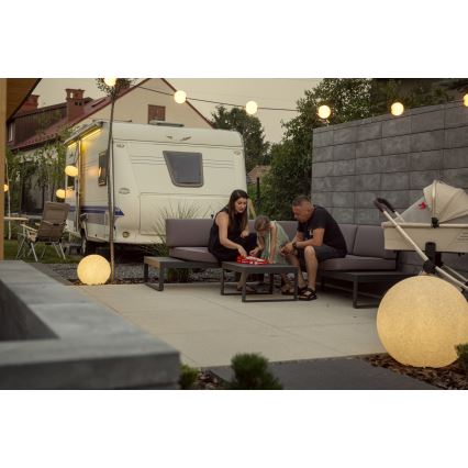 Lampa zewnętrzna STONO 1xE27/15W/230V Ø 20 cm IP65