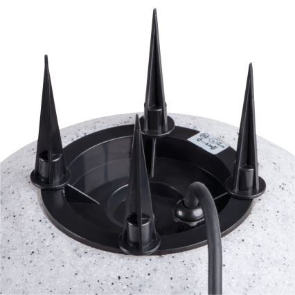 Lampa zewnętrzna STONO 1xE27/15W/230V Ø 20 cm IP65