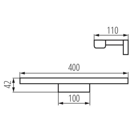 LED Łazienkowe oświetlenie lustra ASTEN LED/8W/230V IP44 biały