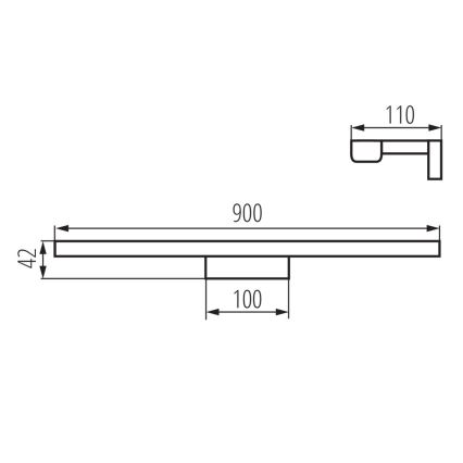 LED Łazienkowe lustro podświetlane ASTEN LED/15W/230V IP44 białe