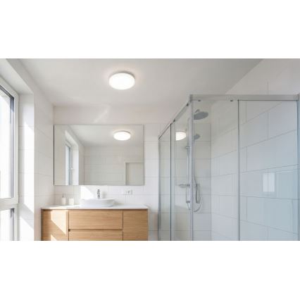 Oprawa sufitowa LED z czujnikiem ruchu i zmierzchu VARSO LED/22/30W/230V 3000/4000/6500K średnica 33 cm IP54