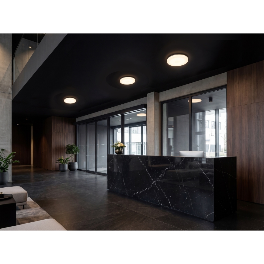 Oprawa sufitowa LED z czujnikiem ruchu i zmierzchu VARSO LED/22/30W/230V 3000/4000/6500K średnica 33 cm IP54