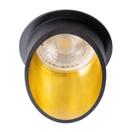 Oprawa wpuszczana SPAG GU10/35W czarne/zl.