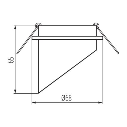 Oprawa wpuszczana SPAG GU10/35W czarne/zl.