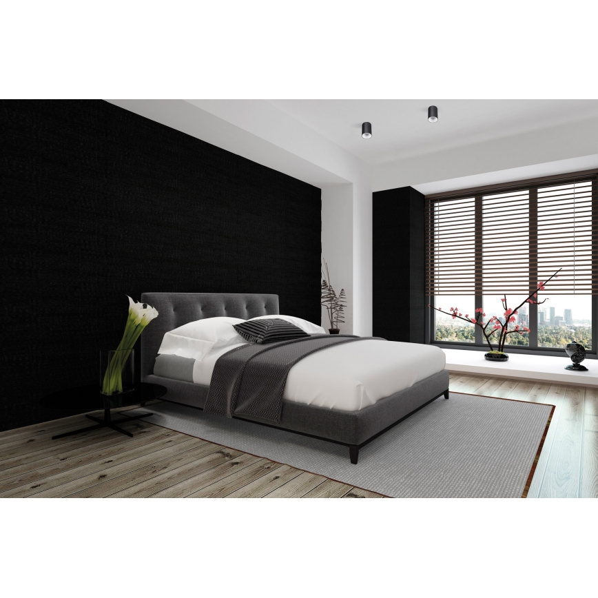 Plafon RITI 1xGU10/25W/230V czarny/biały