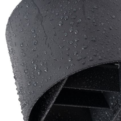 Zewnętrzny kinkiet LED REKA z czujnikiem ruchu i zmierzchu LED/7W/230V IP54, antracytowy, okrągły