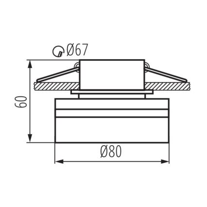 Oprawa wpuszczana GOVIK GU10/10W biała