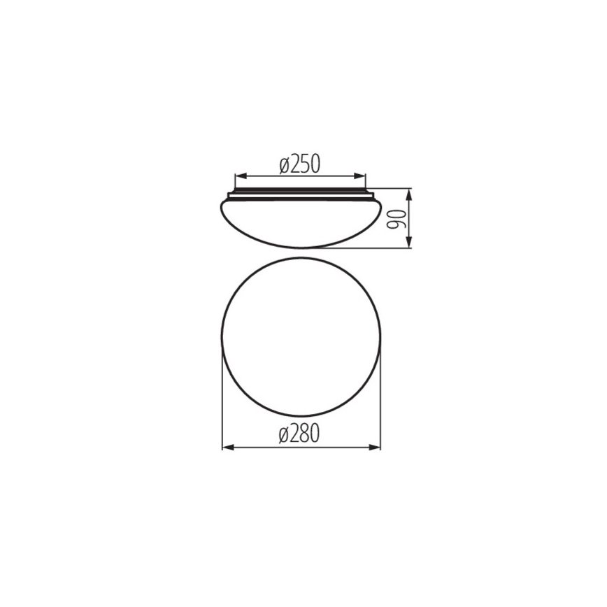 LED Plafon łazienkowy CORSO LED/12W/230V IP44