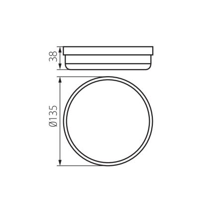 LED Plafon łazienkowy TOLU LED/9W/230V 4000K IP54 biały