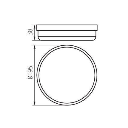 LED Plafon łazienkowy TOLU LED/18W/230V 4000K IP54 biały