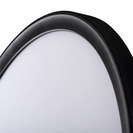 LED Plafon łazienkowy AZPO LED/11,8W/230V śr. 22,5 cm IP54 czarny