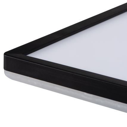 LED Plafon łazienkowy AZPO LED/22W/230V 42x42 cm IP54 czarny