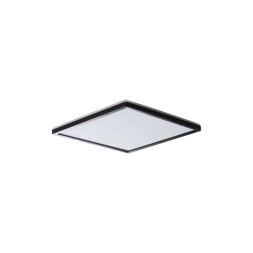 Oprawa sufitowa LED AZPO LED/12,3W/230V 3000/4000/6000K 22,5x22,5 cm IP54 czarna