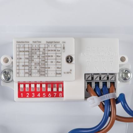 LED Łazienkowa lampa sufitowa z czujnikiem ruchu i zmierzchu CORSO LED/18W/230V 3000/4000/6500K śr. 33 cm IP44