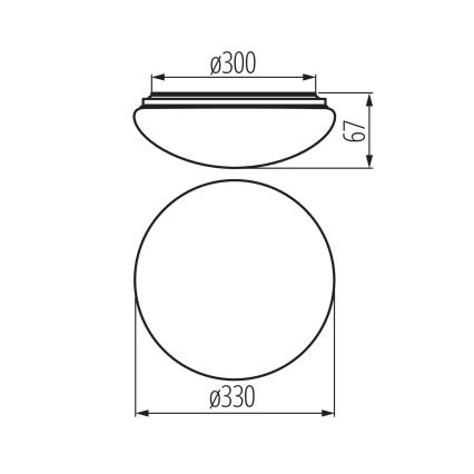 LED Łazienkowa lampa sufitowa z czujnikiem ruchu i zmierzchu CORSO LED/18W/230V 3000/4000/6500K śr. 33 cm IP44