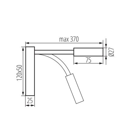 Elastyczna lampka LED TONIL LED/3,3W/230V biała/złota