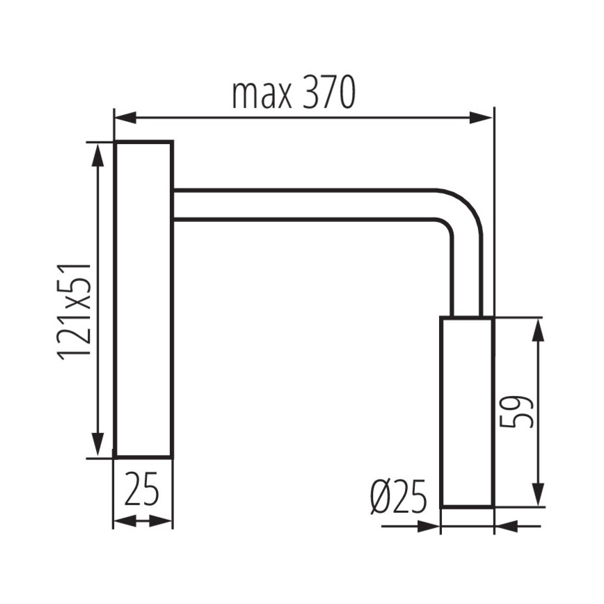 Elastyczna lampka LED TONIL LED/2,7W/230V czarna