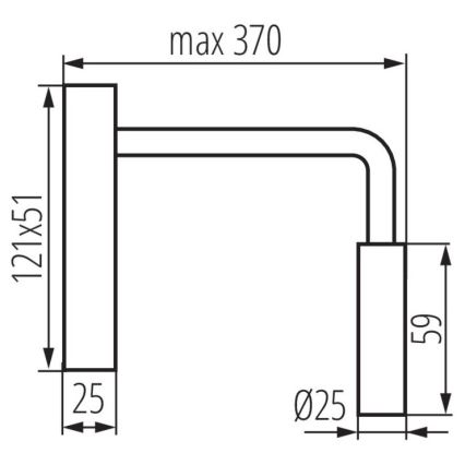 LED Lampka ścienna TONIL LED/2,7W/230V czarny