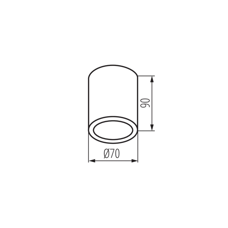 Zewnętrzna oprawa punktowa AQILO 1xGU10/7W/230V IP65 czarna