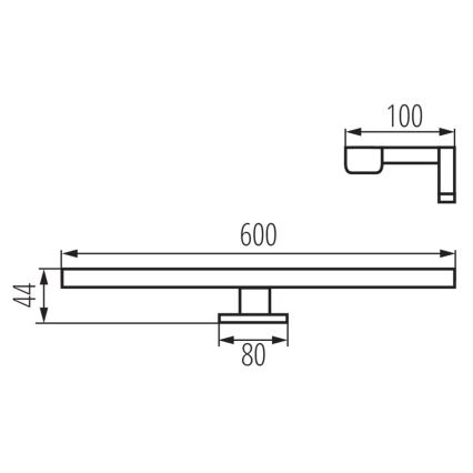 LED Łazienkowe oświetlenie lustra ASTIM LED/12W/230V IP44 biały