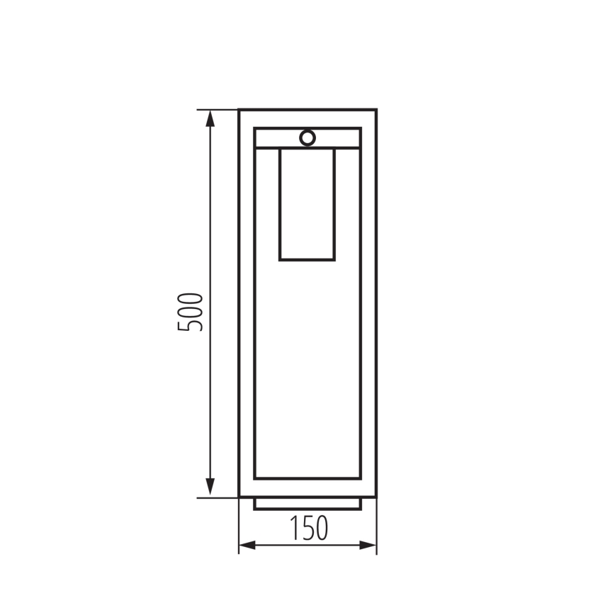 Lampa zewnętrzna z czujnikiem VIMO 1xE27/15W/230V 50 cm IP44 miedź