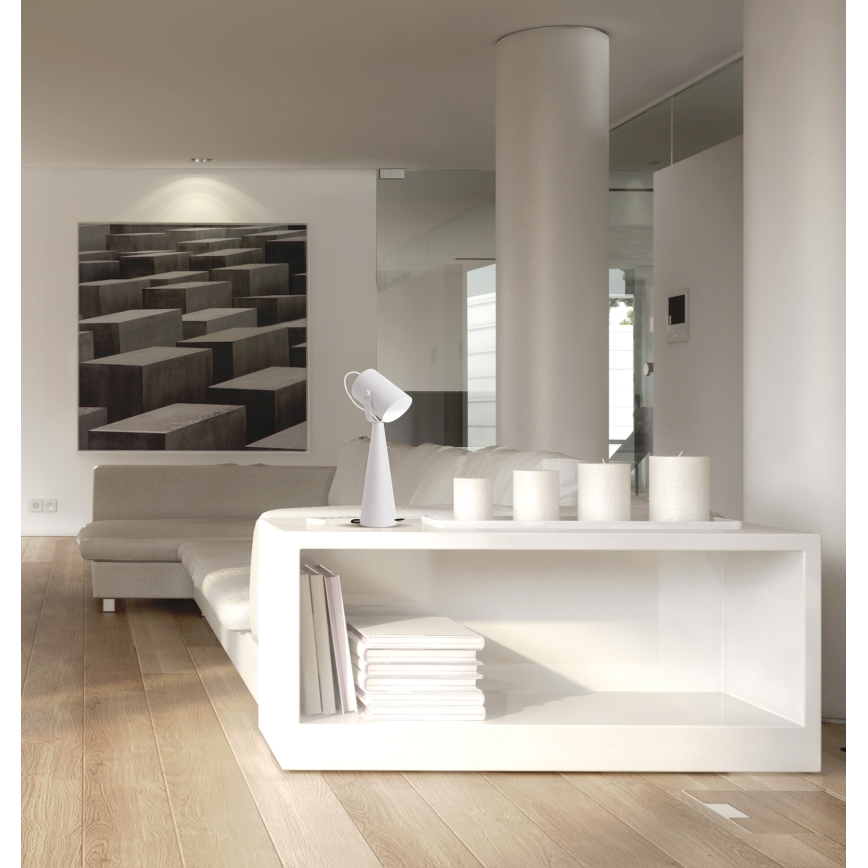 Lampa stołowa LARATA 1xE27/5W/230V biała