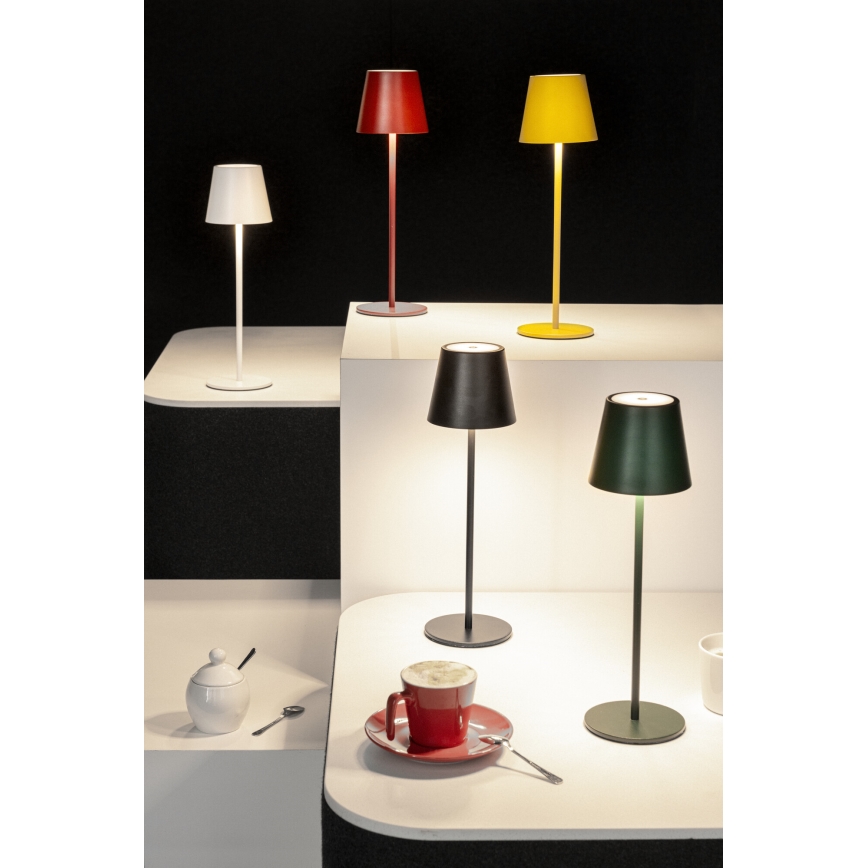 LED Ściemnialna akumulatorowa lampa stołowa INITA LED/1,2W/1800 mAh IP54 czerwony