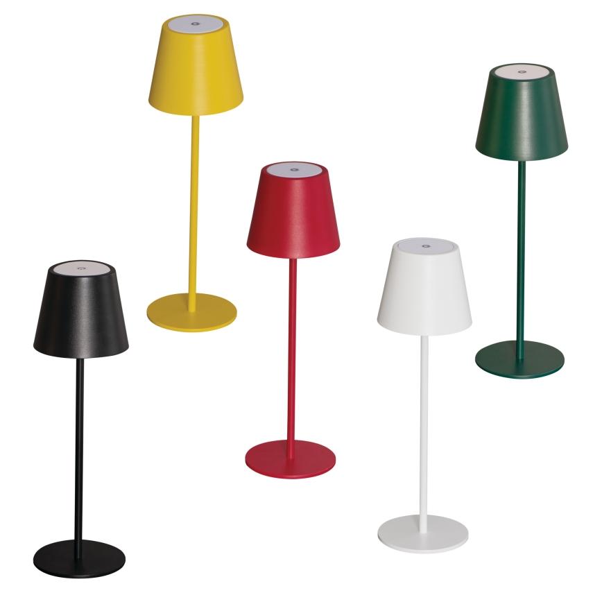 LED Ściemnialna akumulatorowa lampa stołowa INITA LED/1,2W/1800 mAh IP54 czerwony