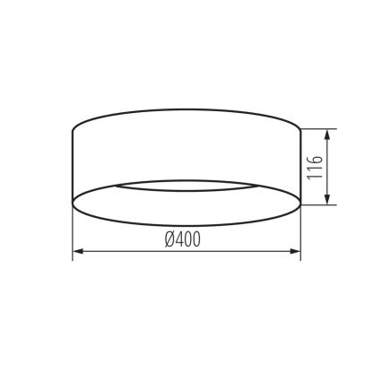 LED Plafon RIFA LED/17,5W/230V 4000K biały