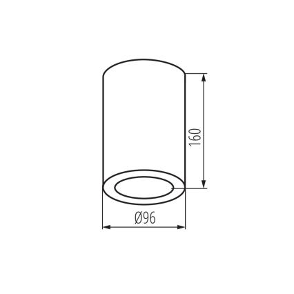 Łazienkowe oświetlenie punktowe AQILO 1xE27/20W/230V IP65 czarne