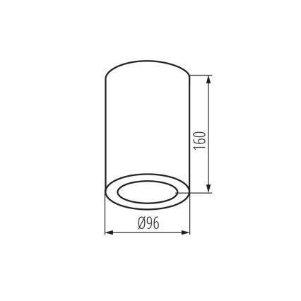 Łazienkowe oświetlenie punktowe AQILO 1xE27/20W/230V IP65 czarne