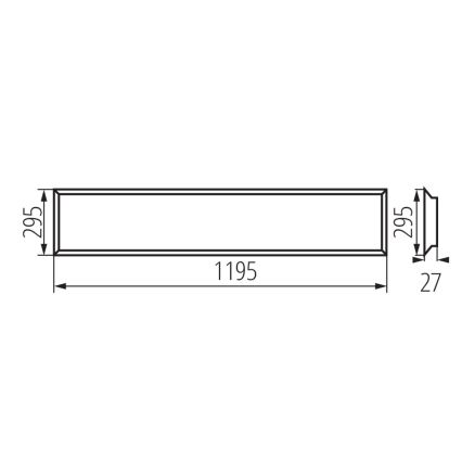 LED Panel wpuszczany BLINGO LED/34W/230V 120x30 cm UGR&lt;16