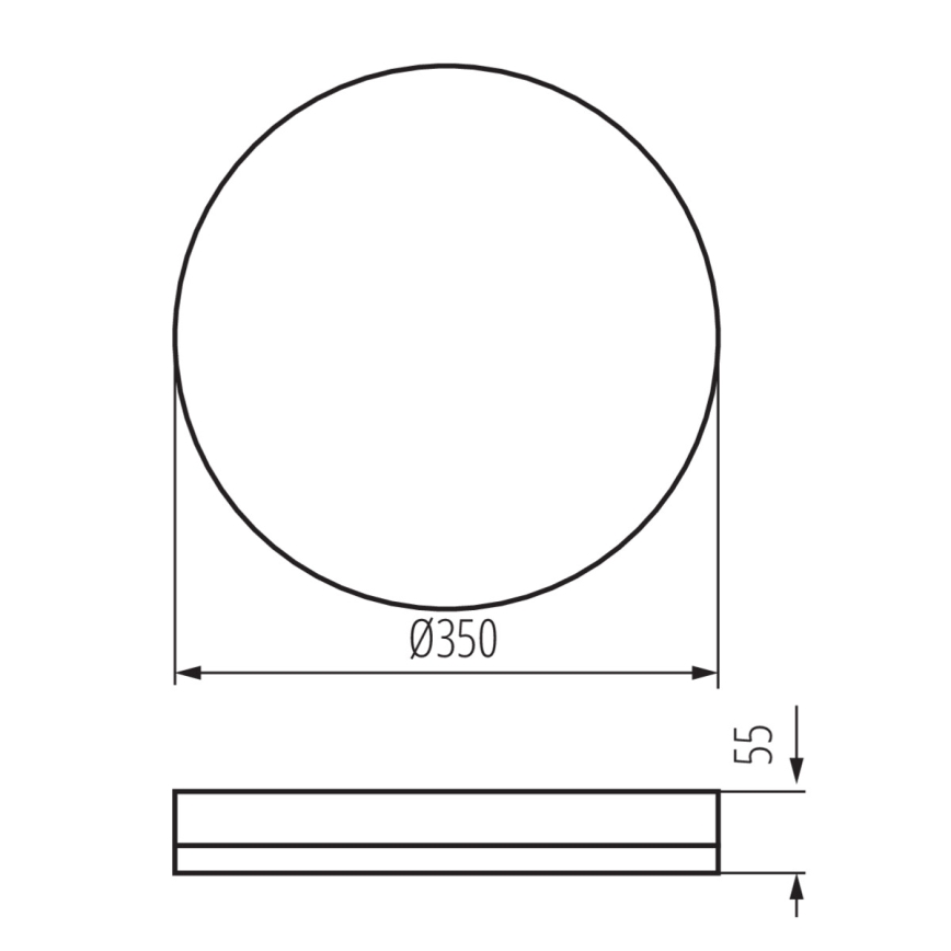 LED Oświetlenie techniczne sufitowe IPER LED/35W/230V IK10 IP65 okrągłe białe