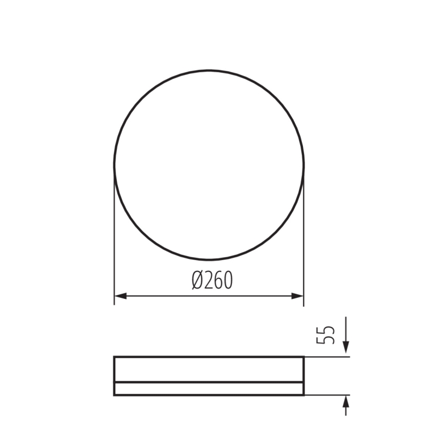 LED Oświetlenie techniczne sufitowe z czujnikiem ruchu IPER LED/26W/230V IK10 IP65 okrągłe białe