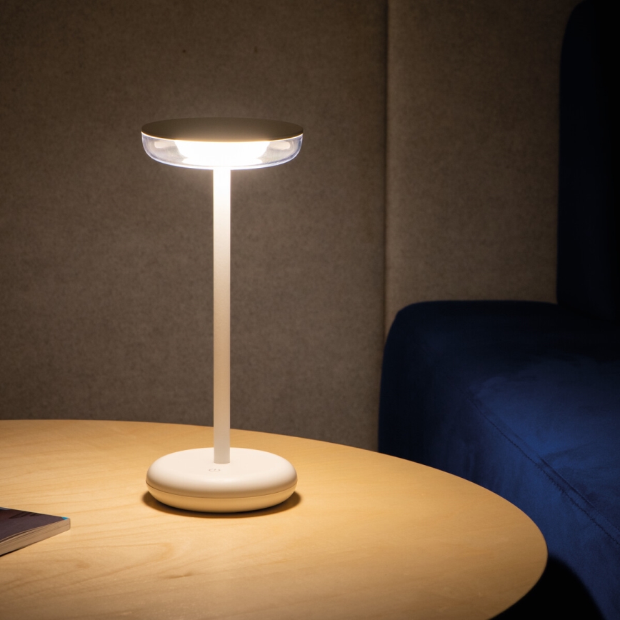 Kanlux 37310 - LED Ściemnialna lampa z możliwością ładowania FLUXY LED/1,7W/1800 mAh IP44 biały