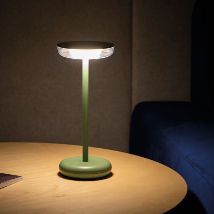 Kanlux 37313- LED Ściemnialna lampa z możliwością ładowania FLUXY LED/1,7W/1800 mAh IP44 zielony