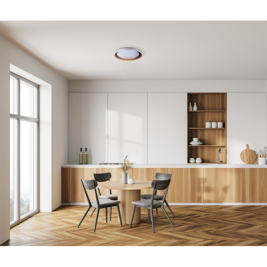 LED Plafon NIFU LED/17,8W/230V śr. 43 cm białe/brązowe