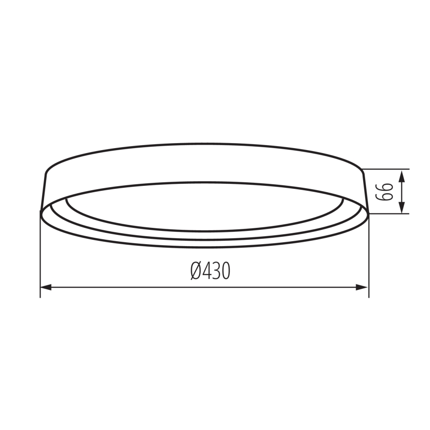 LED Plafon NIFU LED/17,8W/230V śr. 43 cm białe/brązowe