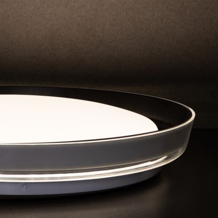LED Plafon NIFU LED/17,8W/230V śr. 43 cm białe/czarne