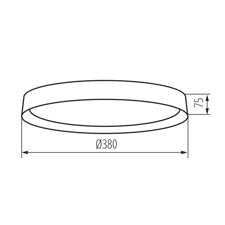 LED Plafon SOLN LED/17,5W/230V śr. 38 cm białe/złote