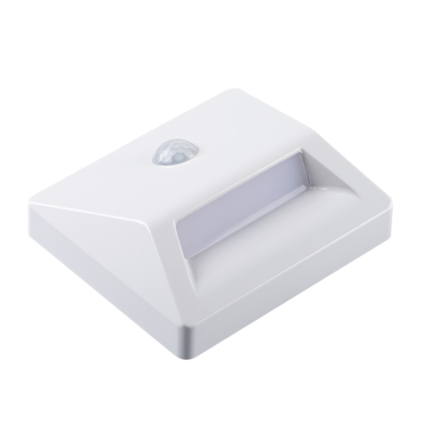 Oprawa do zabudowy LED z czujnikiem ruchu i zmierzchu IRS LED/0,3W/3xAAA IP54 biała