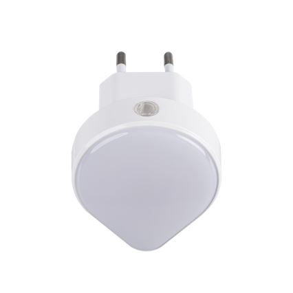 Kanlux 37396 - LED ściemnialna orientacyjna lampa z czujnikiem zmierzchu do gniazda ULOV LED/0,5W/230V biały