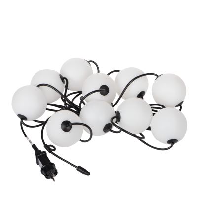 Zewnętrzny łańcuch dekoracyjny LED GIRLANDA STONO 10xLED/10W/230V 6m IP67