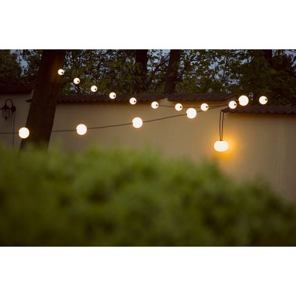 LED Ściemnialna zewnętrzna akumulatorowa lampa wisząca STONO LED/1W/3000 mAh IP54
