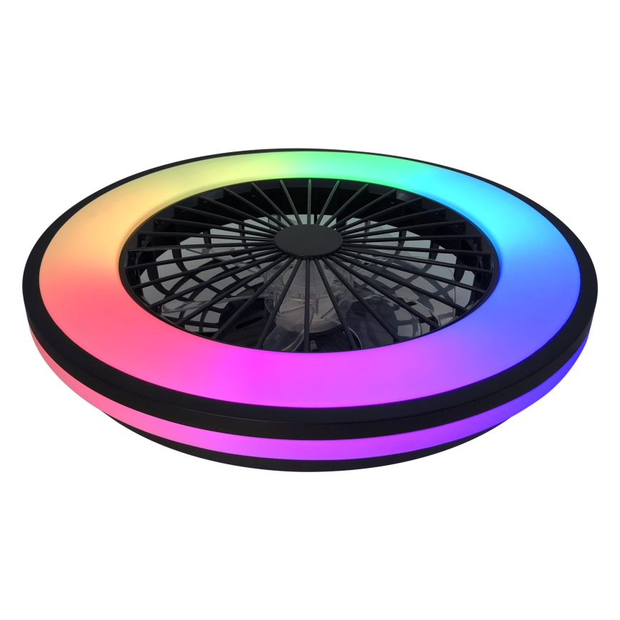 LED RGBW Ściemniany plafon z wentylatorem PLAVE LED/48W/230V 3000/4000/6500K + pilot zdalnego sterowania