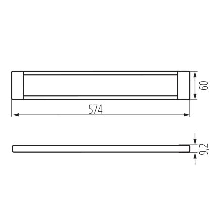 LED Ściemnialne oświetlenie mebli DAXA LED/9W/24V 3000/4000/5500K