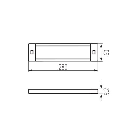 LED Ściemnialne oświetlenie mebli z czujnikiem ruchu DAXA LED/5W/24V 3000/4000/5500K